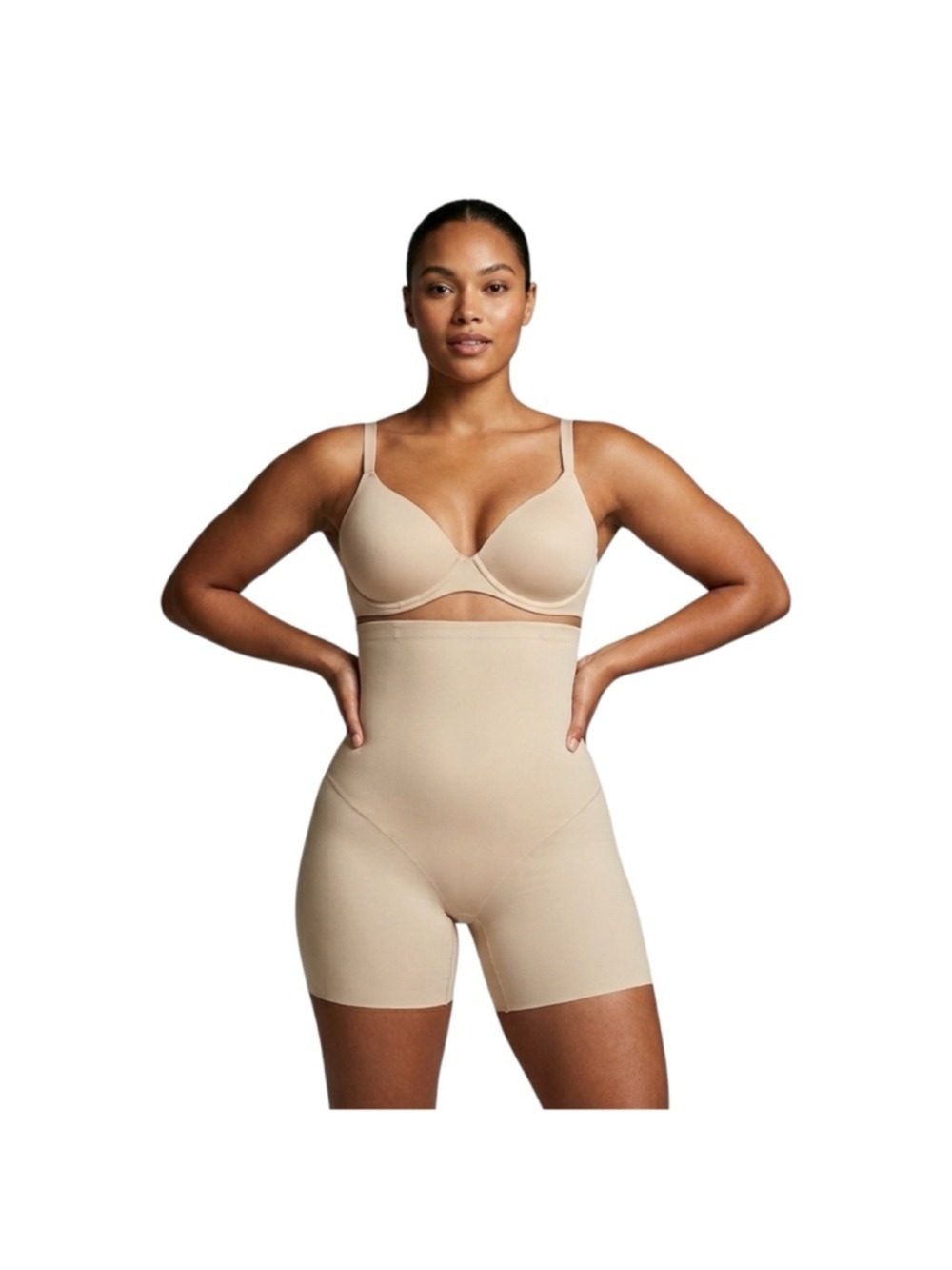 NWT Vanity Fair 360 Shaping High Waist Shorts Nude Shapewear 3XL